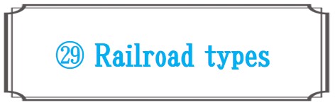 鉄道と列車の種類